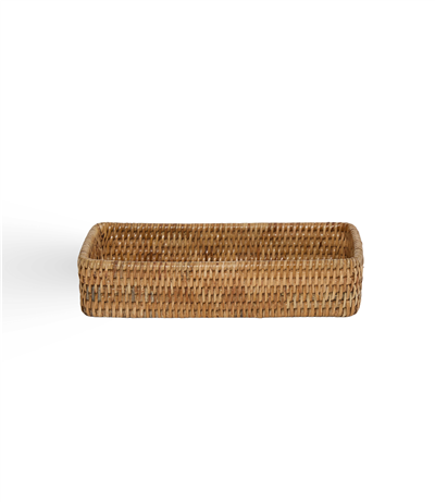 Hasır Banyo Tepsisi Naturel 25x12x5 cm