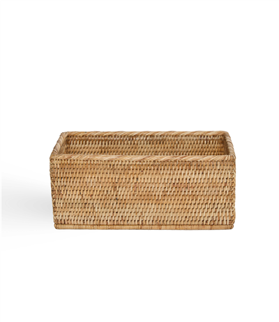 Hasır Dikdörtgen Sepet Naturel 31x16x13 cm