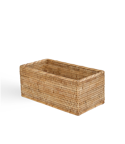 Hasır Dikdörtgen Sepet Naturel 31x16x13 cm