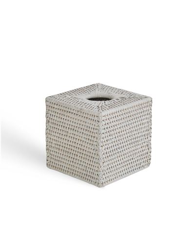 Hasır Kare Kleenex Kutusu Beyaz 14x14x14 cm