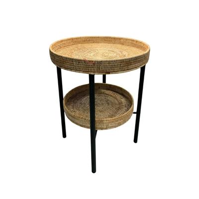 Hasır Lola Yan Sehpa Naturel