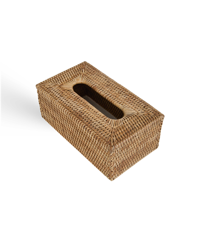 Hasır Yüksek Kleenex Kutusu Naturel 25x14x10 cm