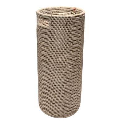 Hasır Yuvarlak Şemsiye Standı Beyaz 54 cm