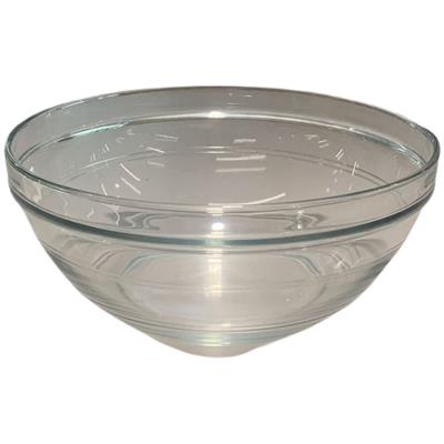 Hasır/Cam Salata Kasesi M Gri Çap 28x11 cm