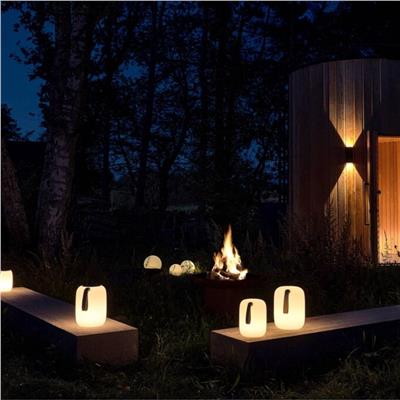 Hav Bluetooth Hoparlörlü + Led Lamba Beyaz/Kum 17,5 X 23 Cm