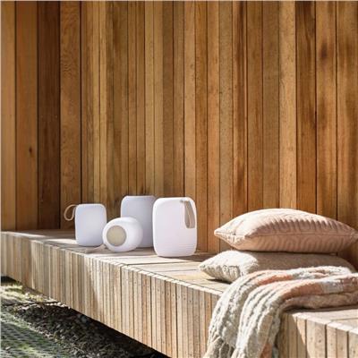 Hav Bluetooth Hoparlörlü + Led Lamba Beyaz/Kum 21 X 27.5 Cm