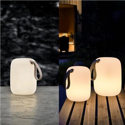 Hav Led Salon Feneri Kablosuz Beyaz Şarj Edilebilir - Beyaz/Kum 17.5 X 23 Cm