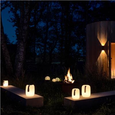 Hav Led Salon Feneri Kablosuz Beyaz Şarj Edilebilir - Beyaz/Kum 12.5 X 15.5 Cm