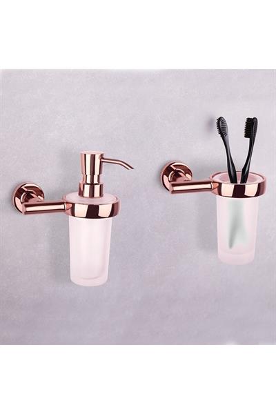 Hoop Diş Fırçalığı Duvara Monte Rose Renk 130X102X131 Mm