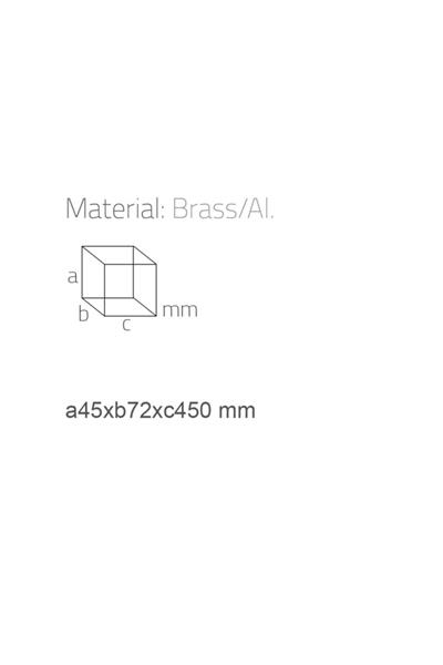 Hoop Uzun Havluluk Krom Renk 45X72X450 Mm