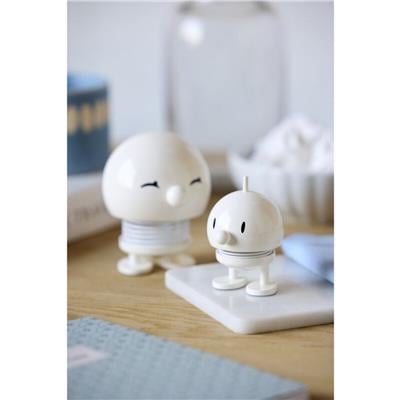Hoptimist Bumble Sallanan Figür, Dekorasyon Small White 7,6 X 5,8 cm (Gülümse) 