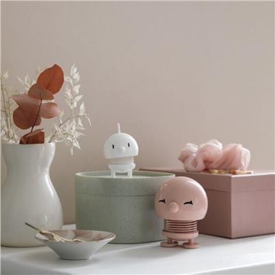 Hoptimist Bumble Sallanan Figür, Dekorasyon Small White 7,6 X 5,8 cm (Gülümse) 