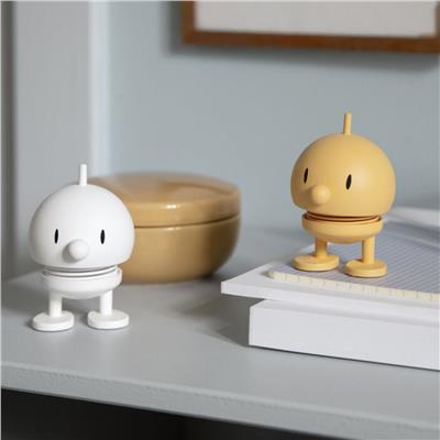 Hoptimist Bumble Sallanan Figür, Dekorasyon Small White 7,6 X 5,8 Cm (Gülümse) 