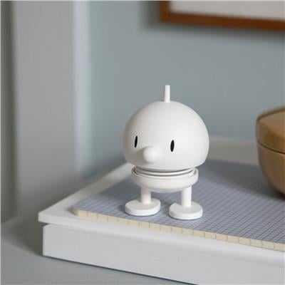 Hoptimist Bumble Sallanan Figür, Dekorasyon Small White 7,6 X 5,8 Cm (Gülümse) 