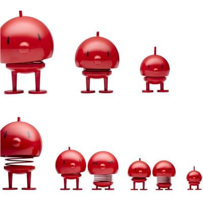 Hoptimist Bumble Sallanan Figür, Dekorasyon Small Red 7,6 X 5,8 cm (Gülümse) 