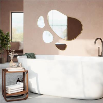 Hubba 3Lü Set Gold Çerçeveli Ayna