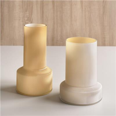 Hvils Vazo Şeffaf Cam 29 Cm - Çap:21 Cm