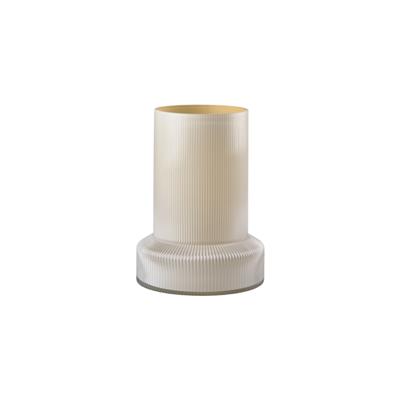 Hvils Vazo Şeffaf Cam 29 Cm - Çap:21 Cm