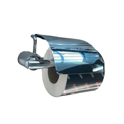 Icona Kapaklı Tuvalet Kağıtlığı Krom 85X118X158 mm