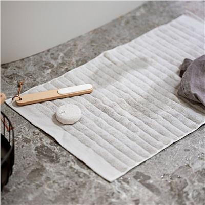 Inu Banyo Paspası Beyaz %100 Pamuk 50x80 cm