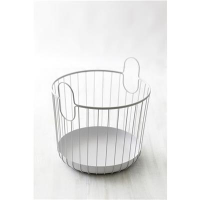 Inu Masa Üstü Tel Sepet Soft Gri 40,6x41,1 cm