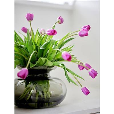 Inu Vazo Füme Gri 31,7x33 cm