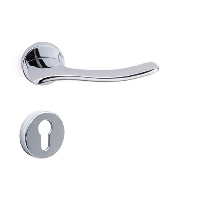 Irıs Rozetli Kapı Kolu Takımı Krom Renk