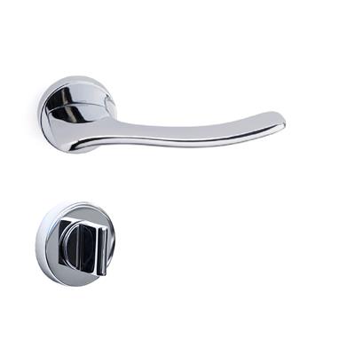 Irıs Rozetli Kapı Kolu Takımı Krom Renk