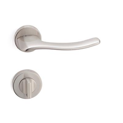 Irıs Rozetli Kapı Kolu Takımı Saten Renk