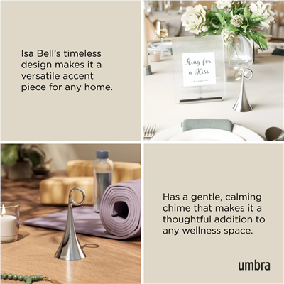 ISA Bell Dekoratif Çan Krom 13 cm