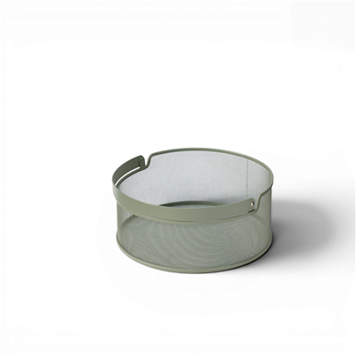 İskandinav Stil Metal Saklama Sepeti Zeytin Yeşili