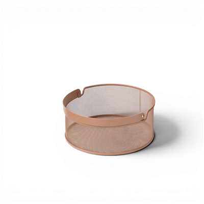 İskandinav Stil Metal Saklama Sepeti - Terracotta