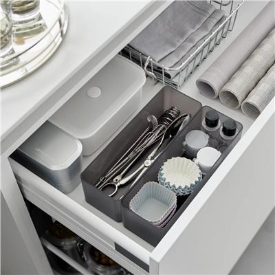 İstiflenebilir Düzenleyici L Derin (2li Set) Siyah