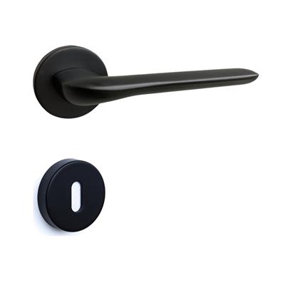 Jade Rozetli Kapı Kolu Takımı Siyah Renk