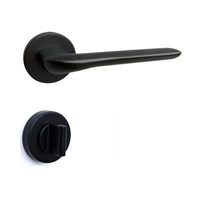 Jade Rozetli Kapı Kolu Takımı Siyah Renk