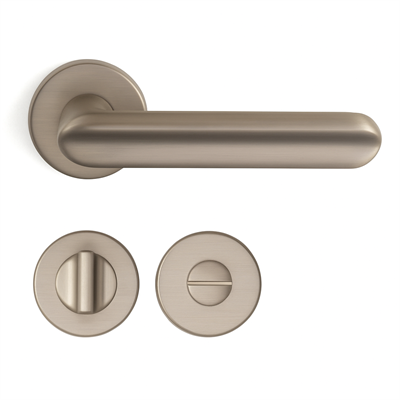 Jaden Rozetli Kapı Kolu Nikel Saten Mat Renk