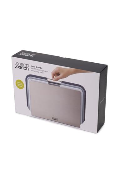Joseph & Joseph 60146 Nest 3Lü Kesme Tahta Seti-Gri