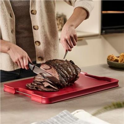 Joseph Joseph Cut&Carve Plus Büyük Kesme Tahtası Kırmızı 
