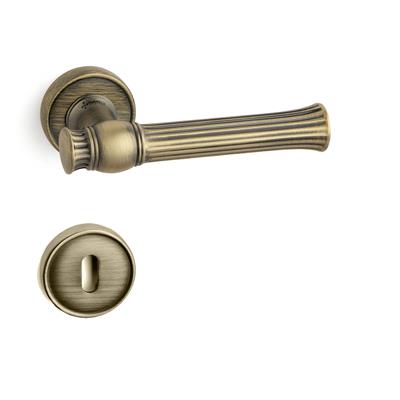 Julıet Rozetli Kapı Kolu Takımı Antik Rengi