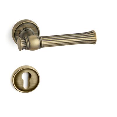 Julıet Rozetli Kapı Kolu Takımı Antik Rengi