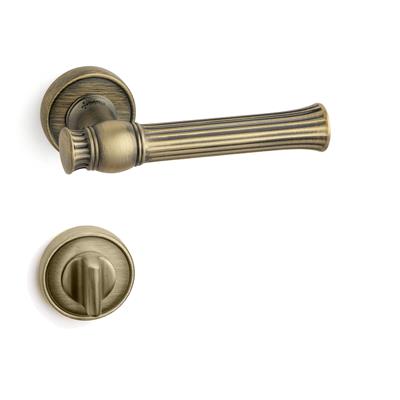 Julıet Rozetli Kapı Kolu Takımı Antik Rengi