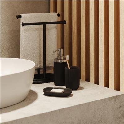 Junip Diş Fırçalık Siyah Renk 10x7 cm