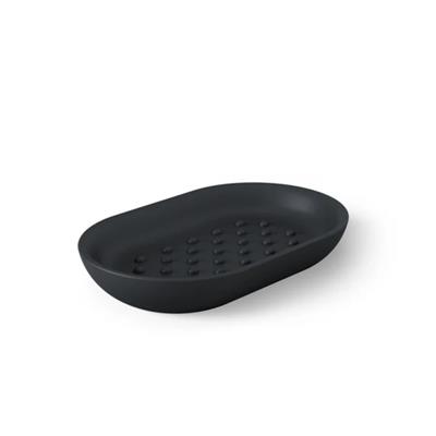 Junip Oval Sabunluk Siyah Renk 14x8 cm