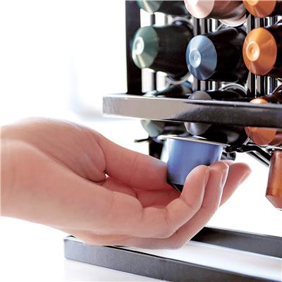 Kahve Kapsül Tutucu S - Siyah