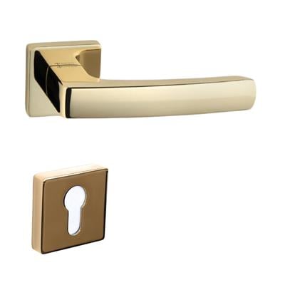 Kale Rozetli Kapı Kolu Takımı Gold Rengi