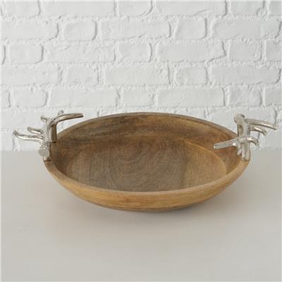 Karışık Renk Geyik Boynuz Model Dekoratif Kase 11Cm