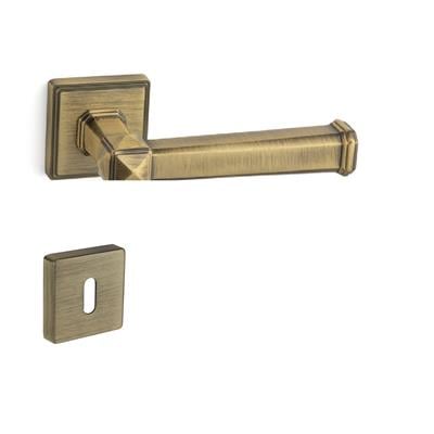 Kayla Rozetli Kapı Kolu Takımı Antik Rengi