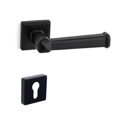 Kayla Rozetli Kapı Kolu Takımı Siyah Renk