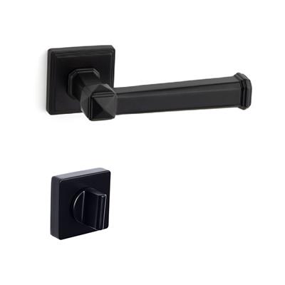 Kayla Rozetli Kapı Kolu Takımı Siyah Renk