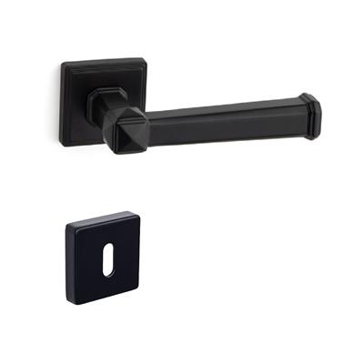 Kayla Rozetli Kapı Kolu Takımı Siyah Renk